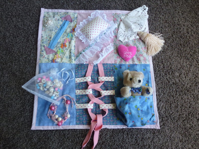 Dementia/Alzheimers Fidget Lap Blanket Carousel 1