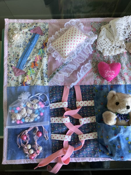 Dementia/Alzheimers Fidget Lap Blanket Carousel 2