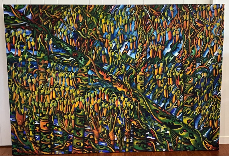 Dean Buchanan 2009 ‘Waitakere’ Oil on Canvas 153 cm x 107 cm PRICE REDUCED Carousel 1