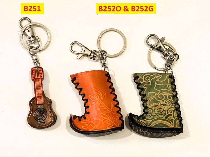 Bulk Wholesale Leather Keychains x 12 – Mix & Match Designs – Clearance Carousel 16