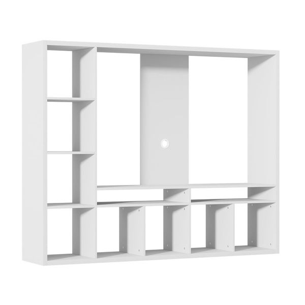 Artiss Entertainment Center Unit Tv Stand Cabinet Open Shelves 183Cm White Carousel 1