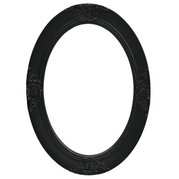 Vida Xl Wall Mirror Baroque Style 50X70 Cm Black Carousel 1