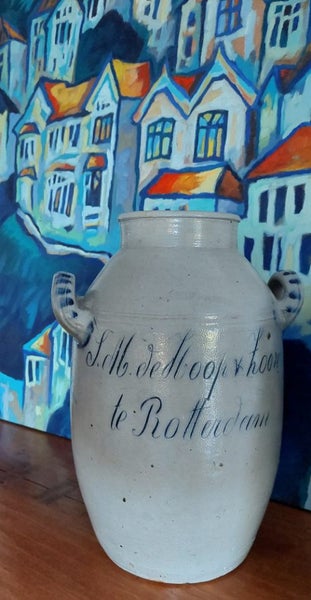 ANTIQUE STONEWARE JAR (known as a KEULSE POT) from HOLLAND - RARE in NEW ZEALAND64342464290689110
