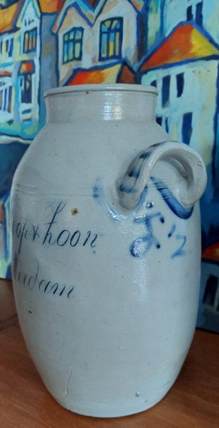ANTIQUE STONEWARE JAR (known as a KEULSE POT) from HOLLAND - RARE in NEW ZEALAND64342464290689113