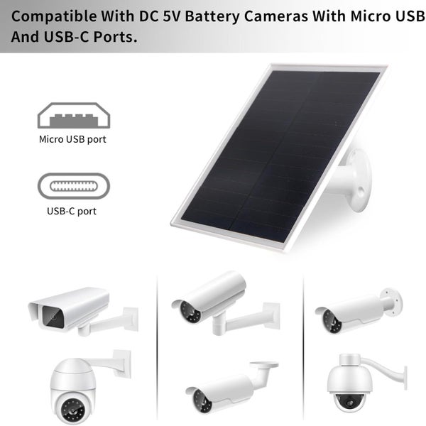 Solar Panel for CCTV Security Camera Carousel 2