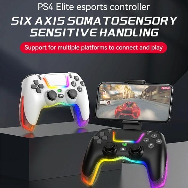 Wireless Bluetooth Grip For Ps4 With Dazzling Colour Light Pink Carousel 2