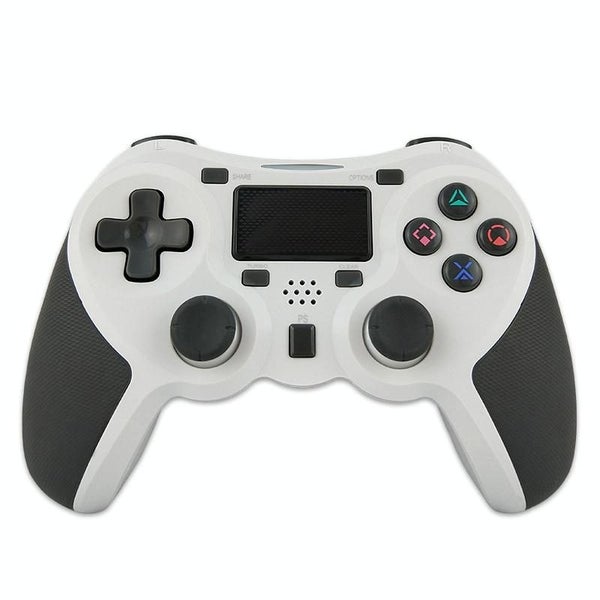 Wireless Bluetooth Game Controller For Ps4 Rubberized White Carousel 1