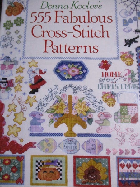 CROSS STITCH~ Donna Kooler's "555 Fabulous Cross Stitch Patterns!~ 128 pages! Carousel 1