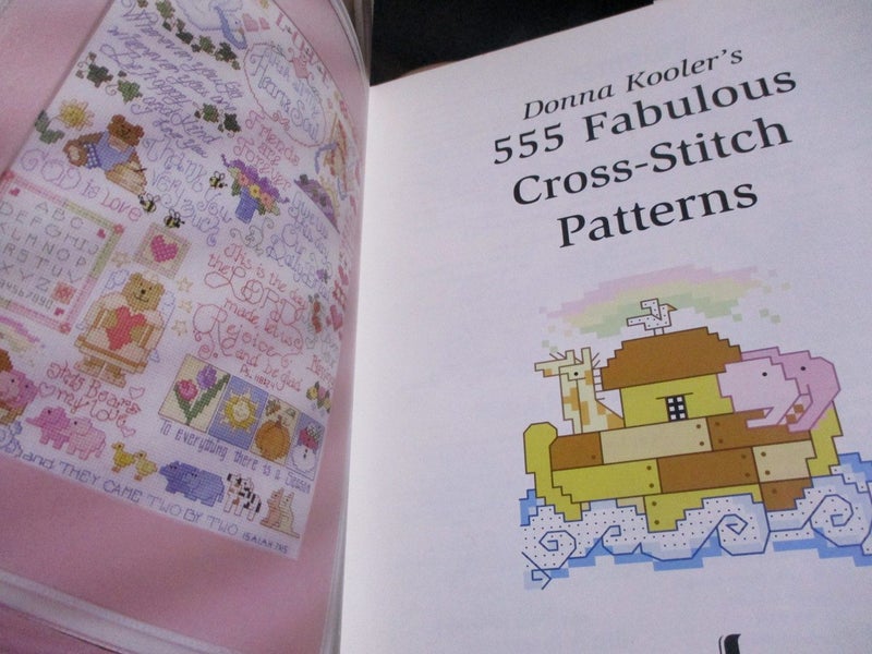 CROSS STITCH~ Donna Kooler's "555 Fabulous Cross Stitch Patterns!~ 128 pages! Carousel 2