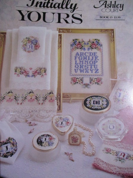 CROSS STITCH~ "Initially Yours!"~11 pages~ Charts & Alphabets for you to Stitch! Carousel 1