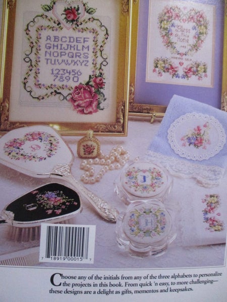 CROSS STITCH~ "Initially Yours!"~11 pages~ Charts & Alphabets for you to Stitch! Carousel 2