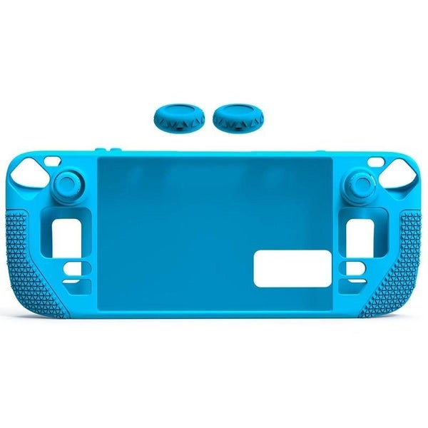 Steam Deck Silicone Cover With Button Caps All Inclusive Blue Carousel 1
