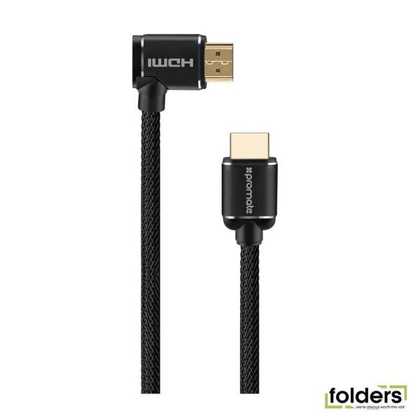 Promate 3m HDMI Right Angle Cable - Black (PROLINK4K1-300) Carousel 1