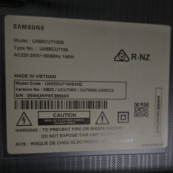 Samsung 55" 4K Smart TV - UA55CU7100 (CU7100 Series)64346214062081111