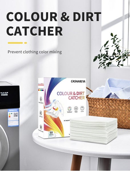 100X Laundry Color Sheets Disposable Color Catcher Laundry Colour Run Protection Carousel 1