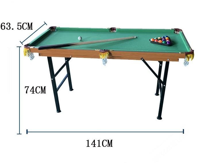 Folding Small Pool Table 1.41m long Carousel 6