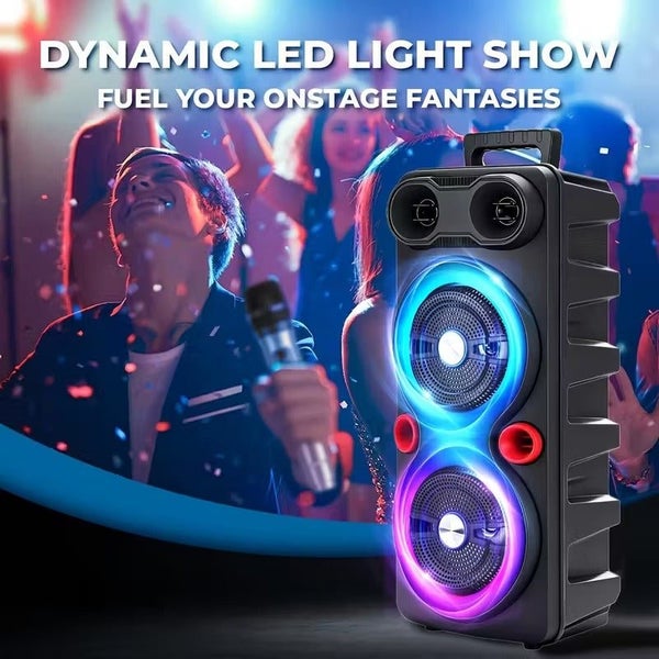 NNETM Wireless Party Speaker with RGB Bass Sound Carousel 2