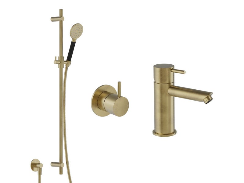 Buddy Tapware/Shower Package in Brushed Brass Organic *Run Out Model* Was $2597 Carousel 1