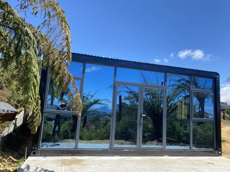 6*4m Glass Wall PORTABLE UNIT / CABIN / BUILDING / TINY HOUSE / BACHES / SHED Carousel 2