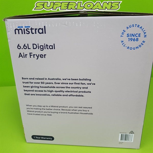 **NEW** MISTRAL 6.6L AIR FRYER (MZAF879B) Carousel 2