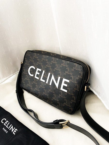 $1 RESERVE Pre-loved Unisex Celine Messenger Bag in Triomphe Canvas64626314580609112
