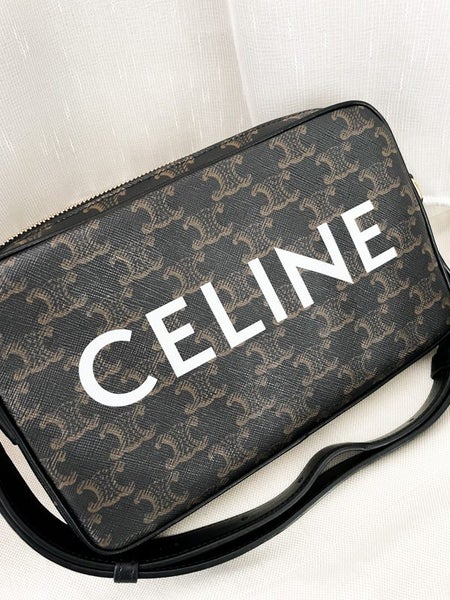 $1 RESERVE Pre-loved Unisex Celine Messenger Bag in Triomphe Canvas64626314580609113