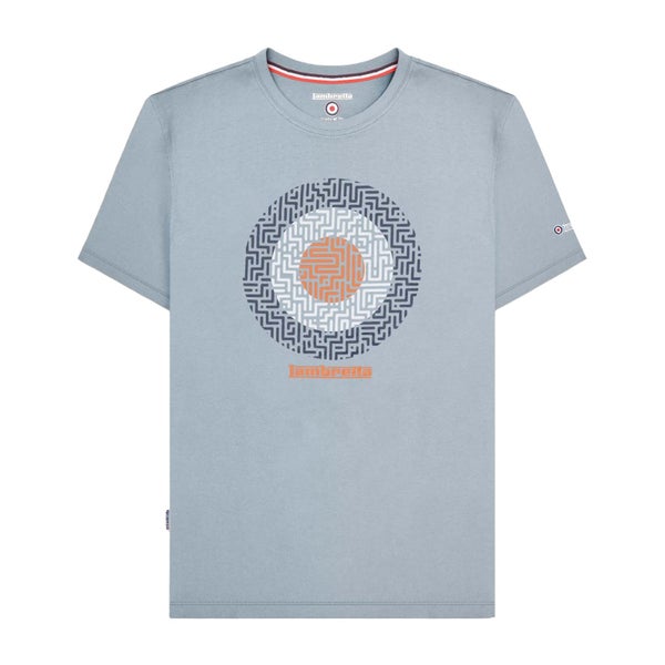 Lambretta Mens SS25 Geometric T-Shirt Carousel 1