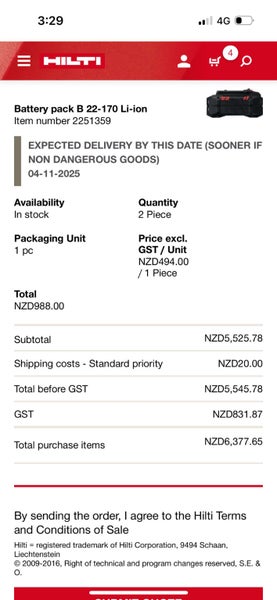 Hilti Battery Concrete Vibrator64349948304129114