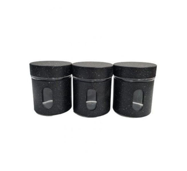 3 Piece Condiments Set - Black Carousel 1