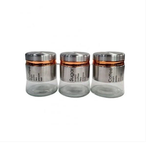3 Piece Condiments Set - Silver Carousel 1