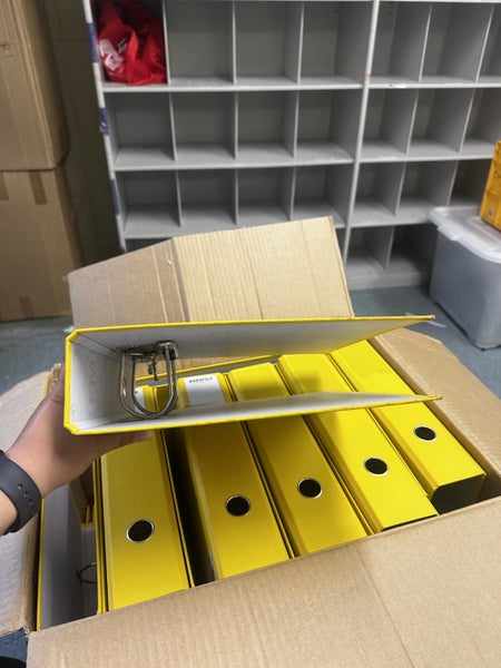 Yellow Radiofile Lever Arch Folders - Bulk64350136892417113