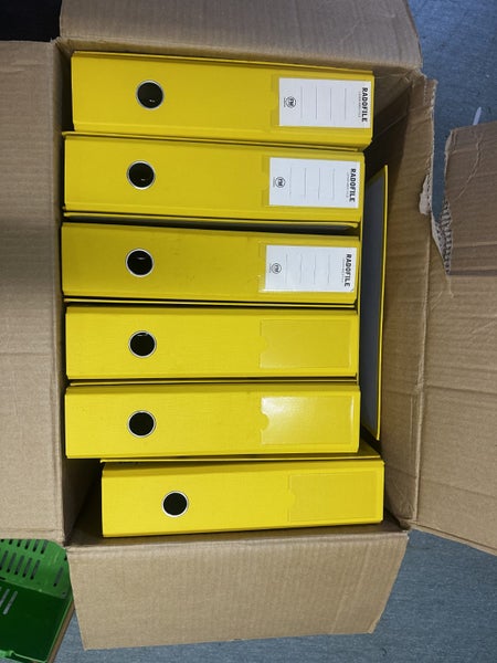 Yellow Radiofile Lever Arch Folders - Bulk64350136892417110