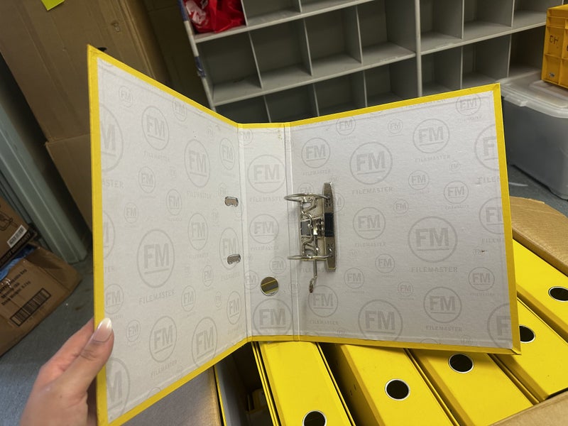 Yellow Radiofile Lever Arch Folders - Bulk64350136892417114