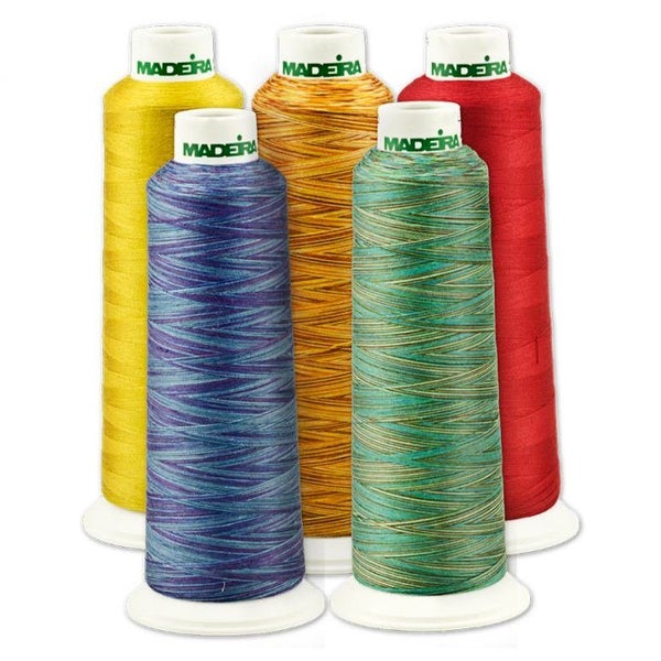Madeira AeroQuilt Premium All Purpose Sewing Thread (Multi Colour / Variegate... Carousel 1