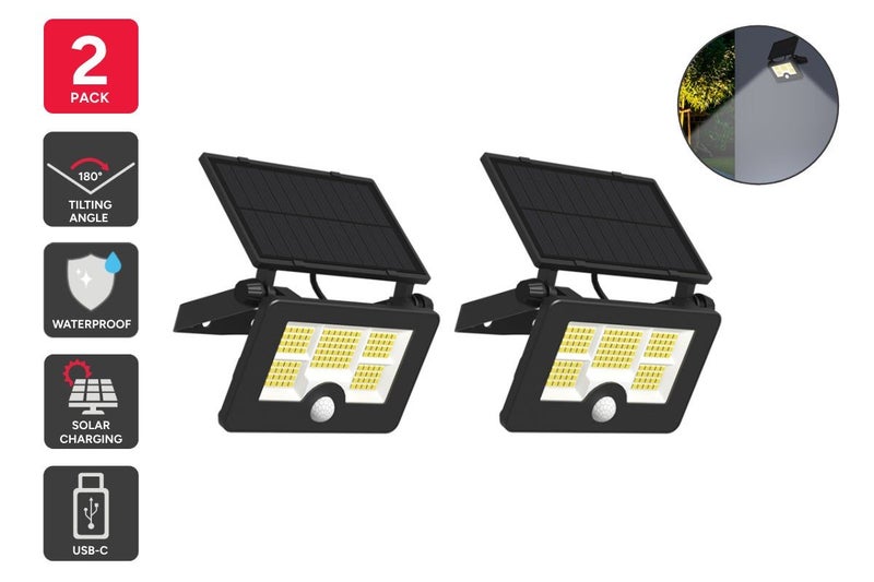 Solar Motion Security Lights (2 Pack) Carousel 1