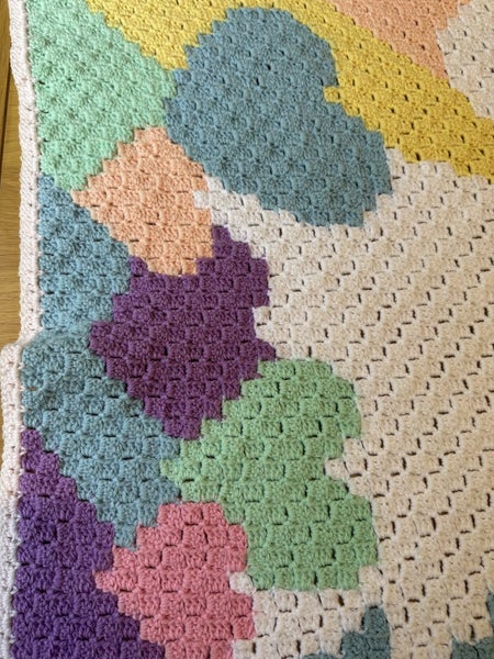 ?? Handmade Crochet Unicorn Blanket – Perfect Gift for Girls! ??64350388388355113