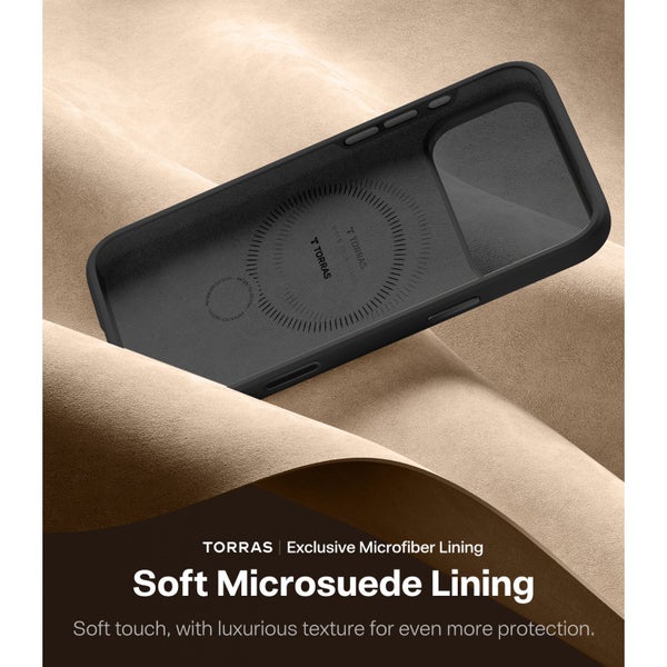 Torras iPhone 17 Pro (6.3") 2025 Ostand Spin Softune Case - Black Full Camera Carousel 7