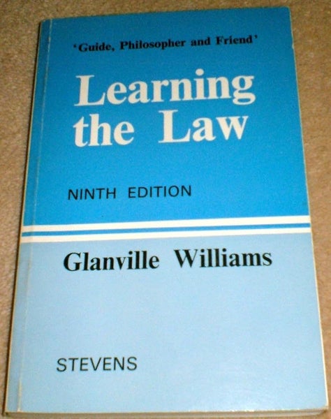Learning the Law by Glanville L. Williams64350935394946110