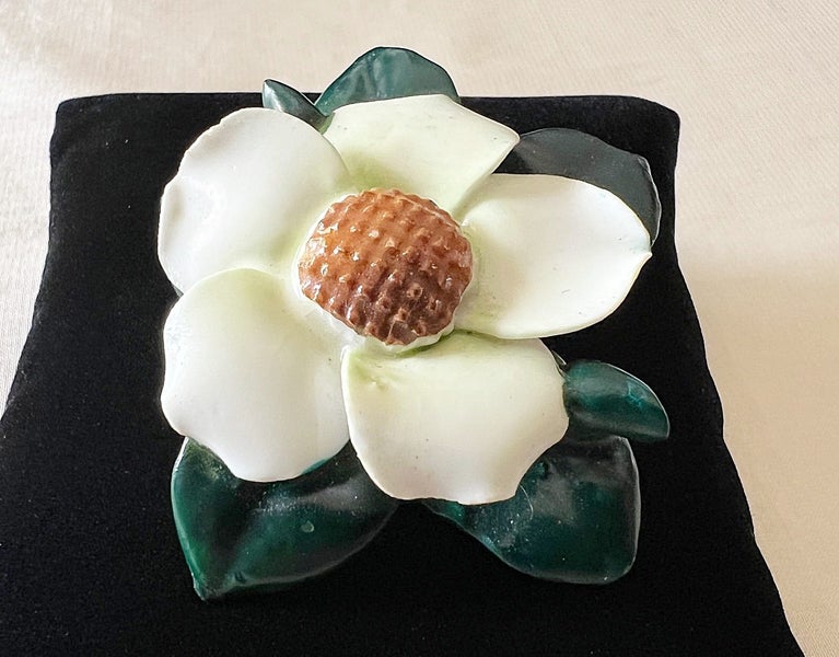 Vintage Adderley Fine Bone China FLOWER Brooch, Hand-Finished, Made in England Carousel 2