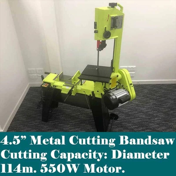 4.5" Metal Bandsaw 550W 3-Speed Vertical Horizontal 0-45° Band Saw Carousel 2