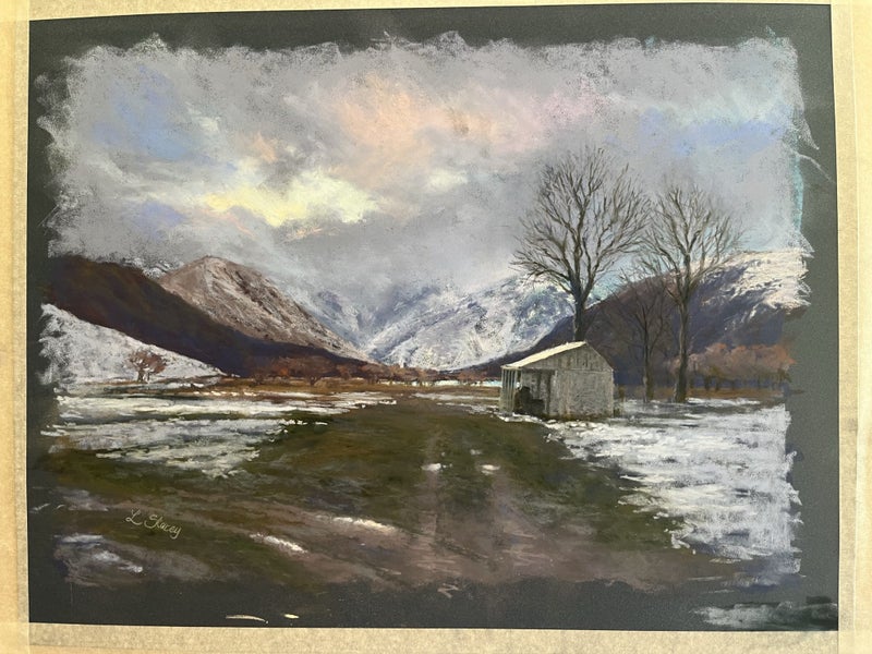 Original Pure Pigment Pastel Painting by NZ Artist Linelle Stacey Carousel 5