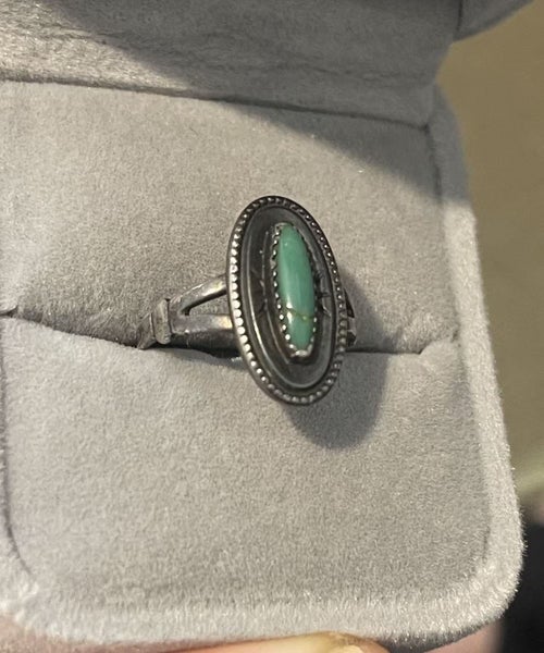 Vintage Bell Trading Post Sterling Silver Turquoise Ring Carousel 2
