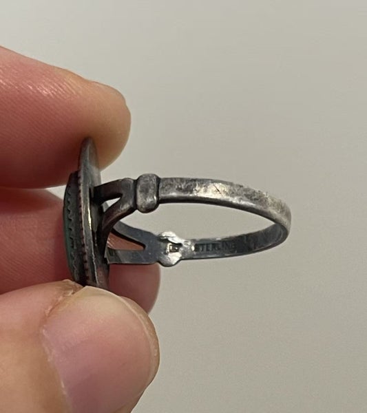 Vintage Bell Trading Post Sterling Silver Turquoise Ring Carousel 6