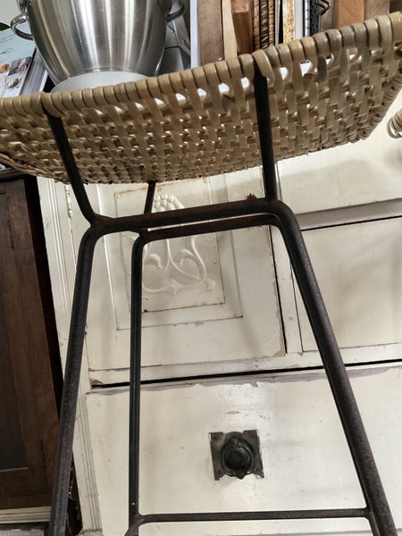 Retro Rattan Cane Bar Stool x2 Carousel 2