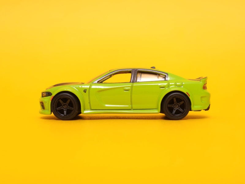 '20 Dodge Charger Hellcat: Acid Green - 2022 Mattel Hot Wheels Premium Carousel 2
