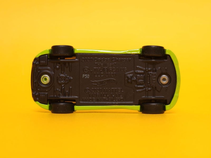 '20 Dodge Charger Hellcat: Acid Green - 2022 Mattel Hot Wheels Premium Carousel 7