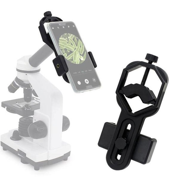 5P0079S Telescope & Microscope Connected To Mobile Phone Camera Stand Carousel 1