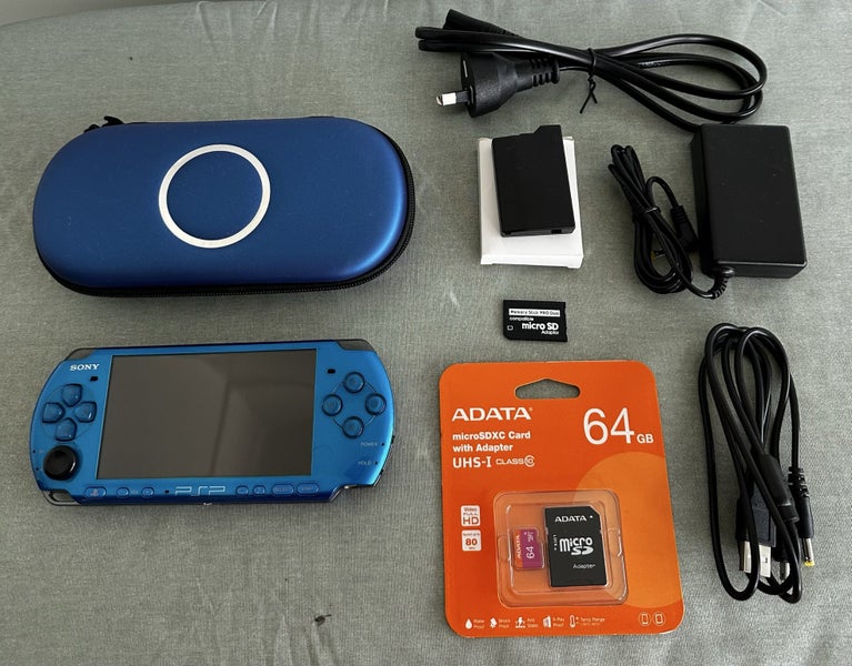 PSP 3000 – Carnival Blue | 64GB | Fully Set Up64363598326659110