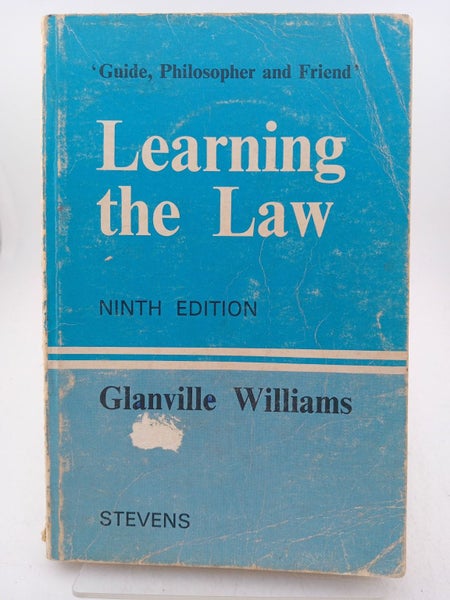 Learning the Law by Glanville L. Williams64506612089602110