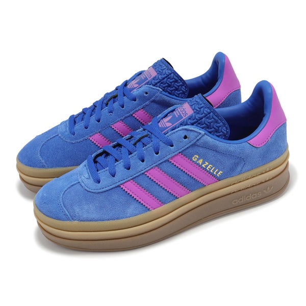 adidas Originals Gazelle Bold W Blue Purple Burst Women Casual Shoes IG4367 Carousel 16